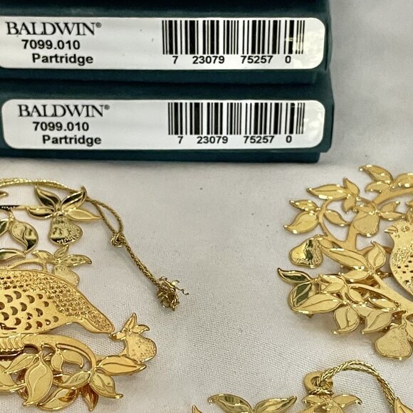 PARTRIDGE 7099.010 2000 Baldwin Brass Classics Christmas Ornament Series VTG - Picture 4 of 5